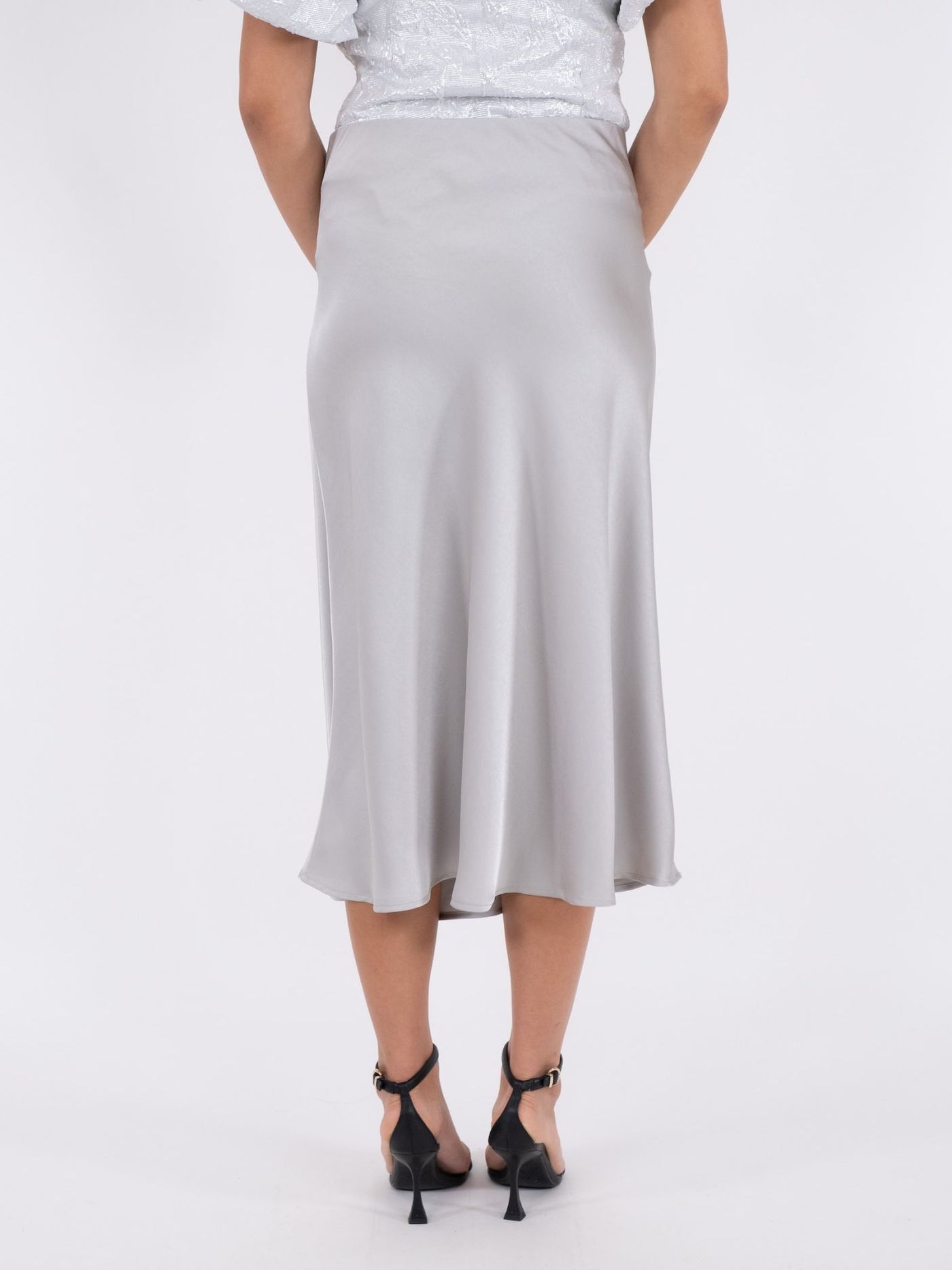 Neo Noir Bovary Skirt Silver