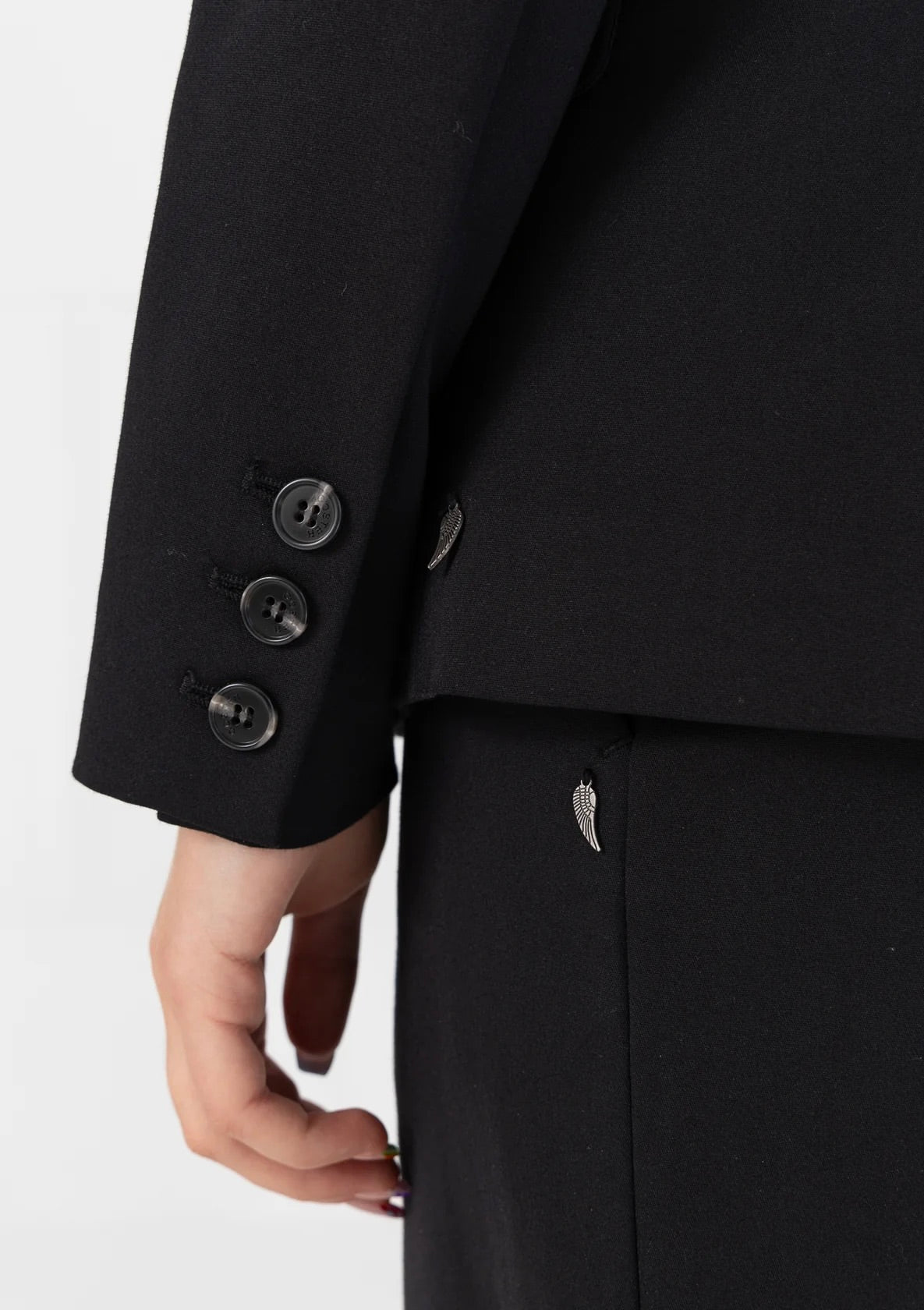 Coster Copenhagen Double Breasted Blazer With Utility Details Black