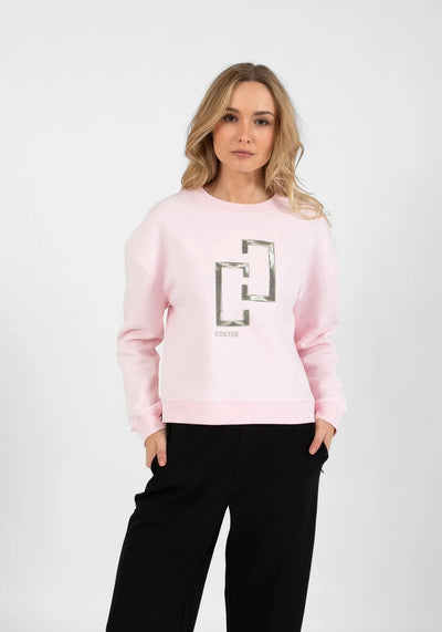 Coster Copenhagen Logo Sweatshirt Powder Rose