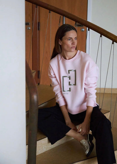 Coster Copenhagen Logo Sweatshirt Powder Rose