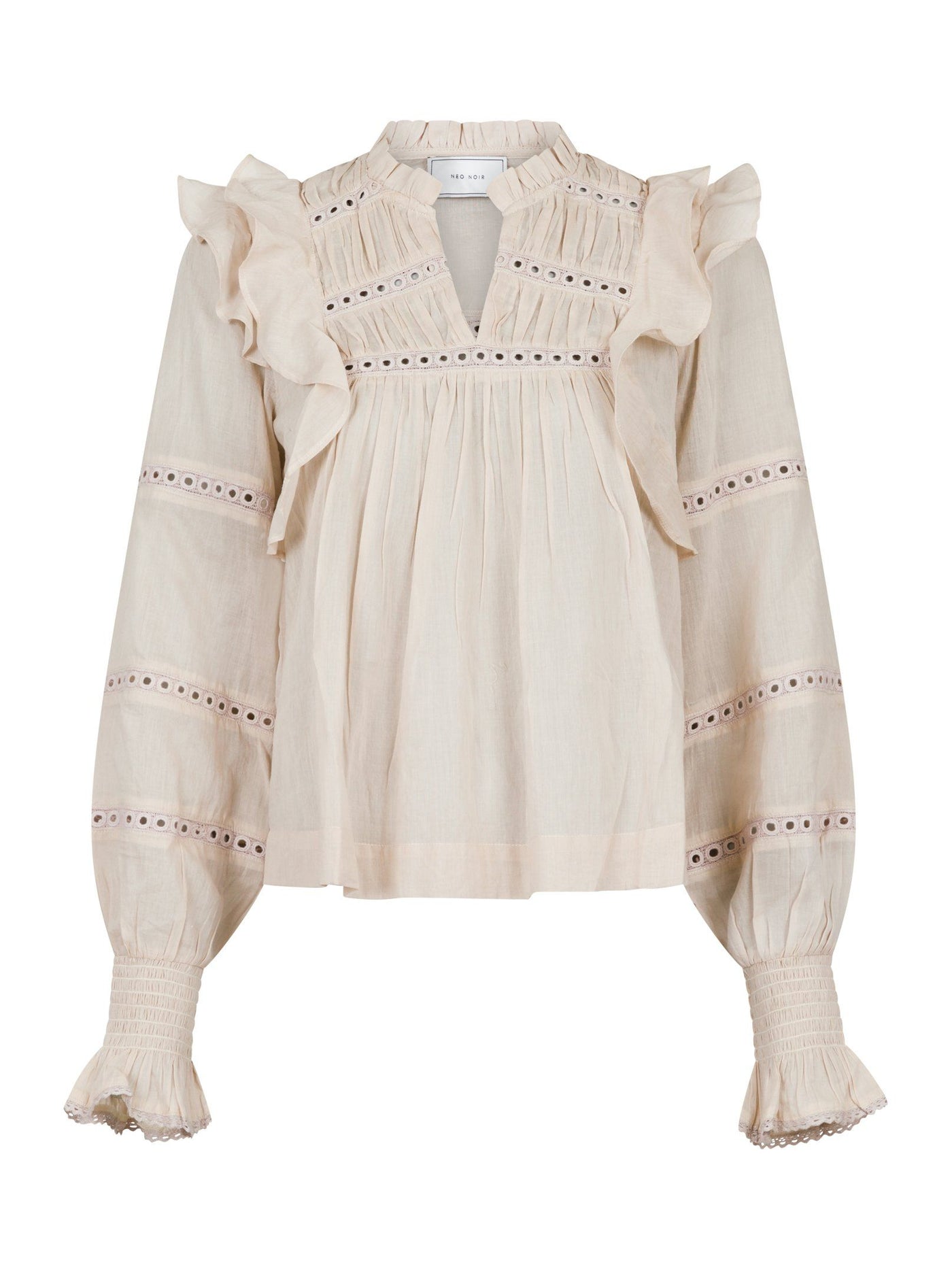 Neo Noir Aurika Voile Blouse sand