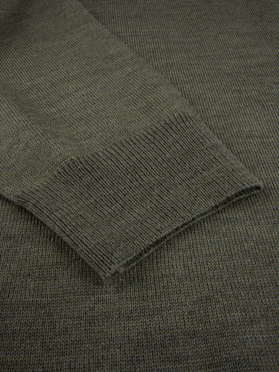 Stenströms Silja Green Merino Wool Roll Neck