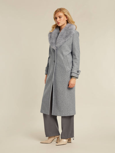 Beaumont Constance Long Coat Grey Recycled