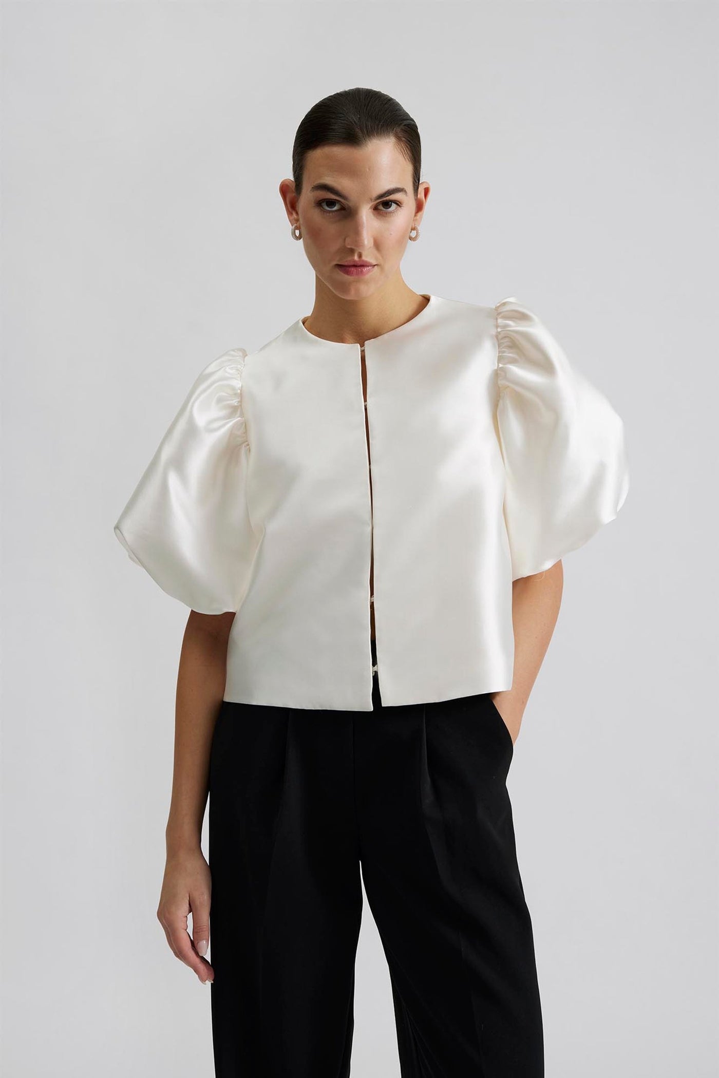 Malina Cleo Blouse Ivory