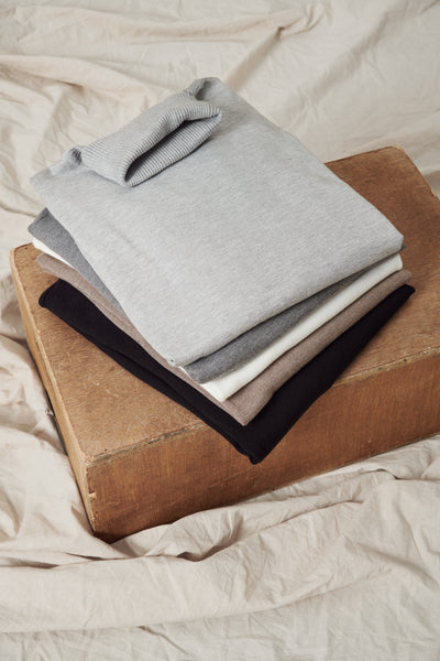 Saint Tropez Mila Rollneck Pullover pearl grey