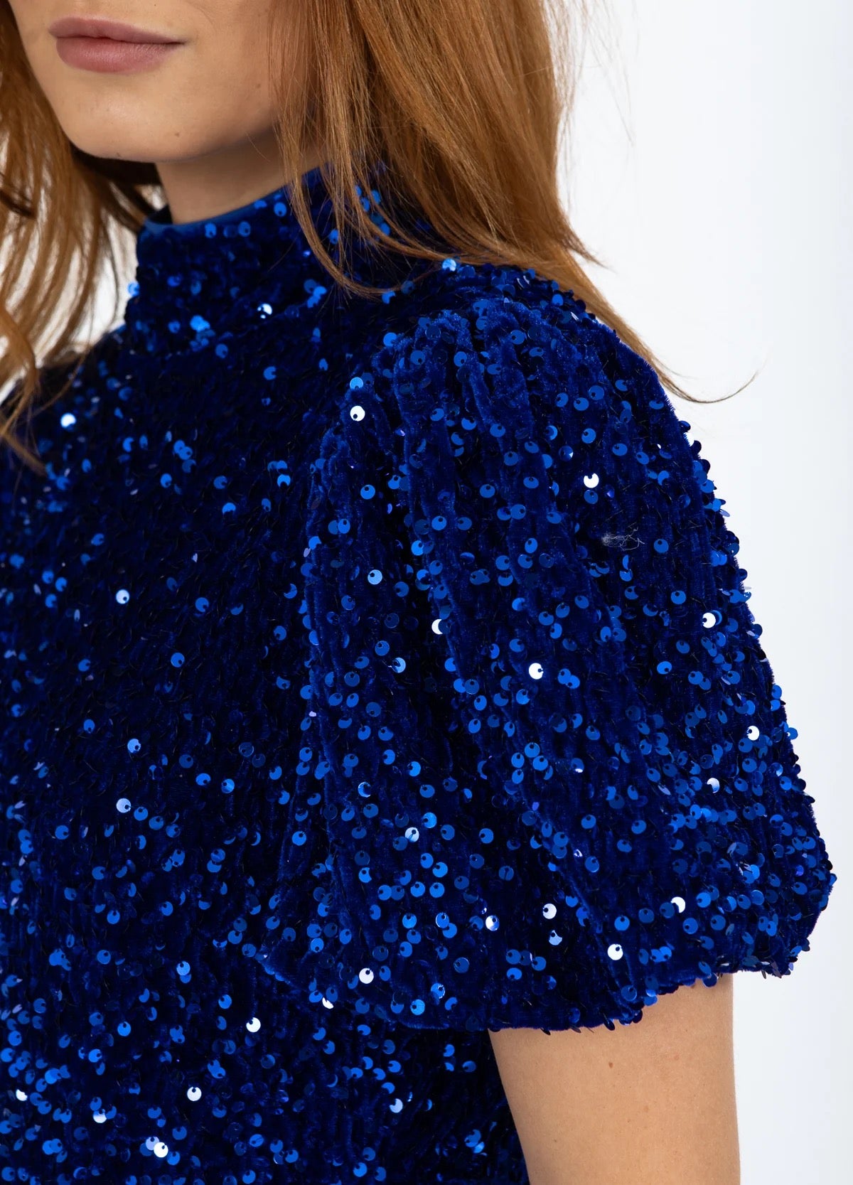 Coster Copenhagen Sequins Dress Rich Blue