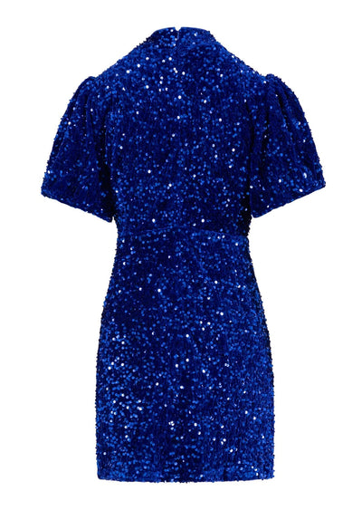 Coster Copenhagen Sequins Dress Rich Blue