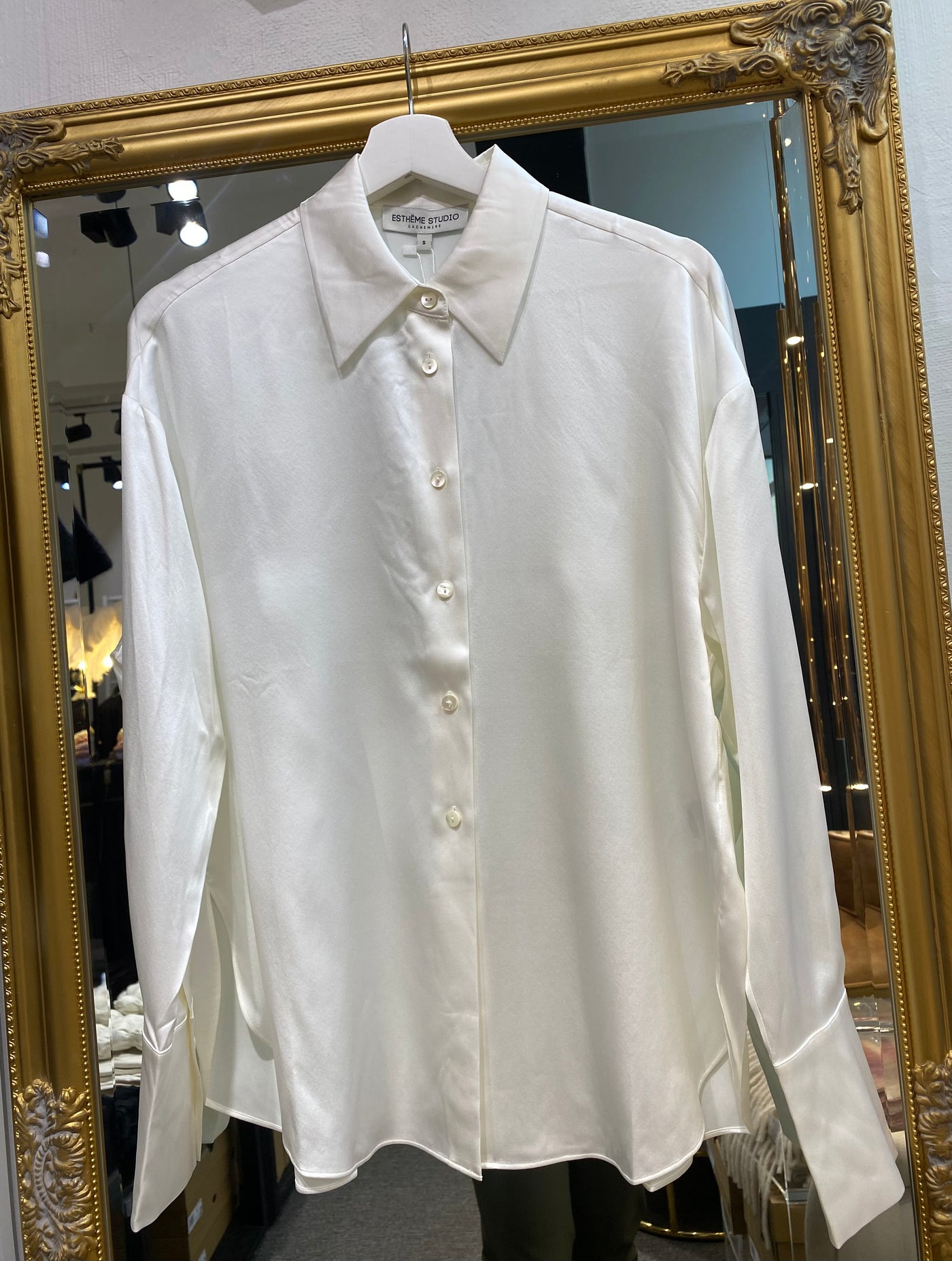 Estheme Silk Shirt Creme