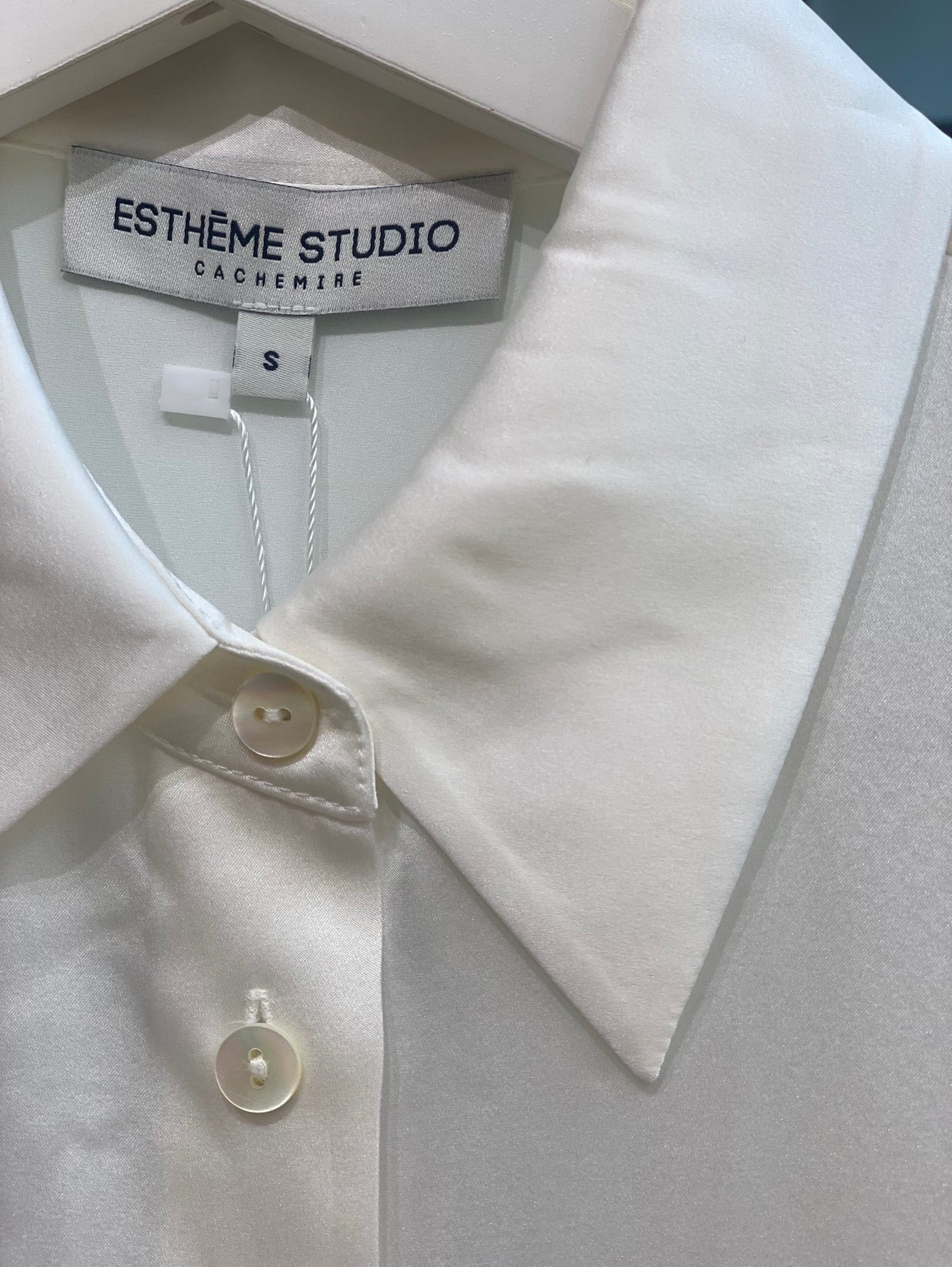 Estheme Silk Shirt Creme