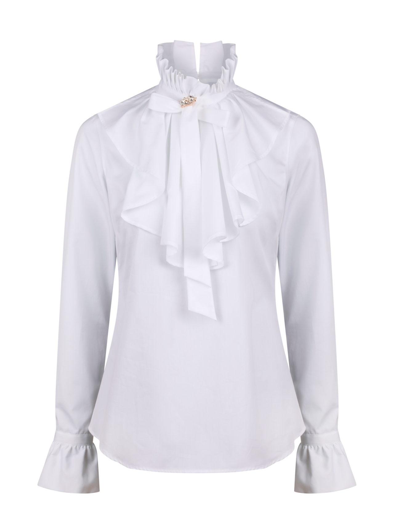 Stenströms Isabel White Frill Blouse