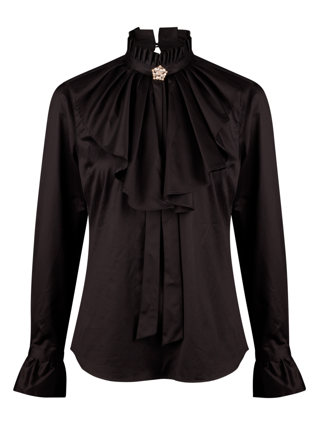 Stenströms Isabel Black Frill Blouse