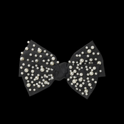 Day Et Pearl Bead Hair Bow black