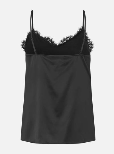 Rosemunde Jade Silk Strap Top Black