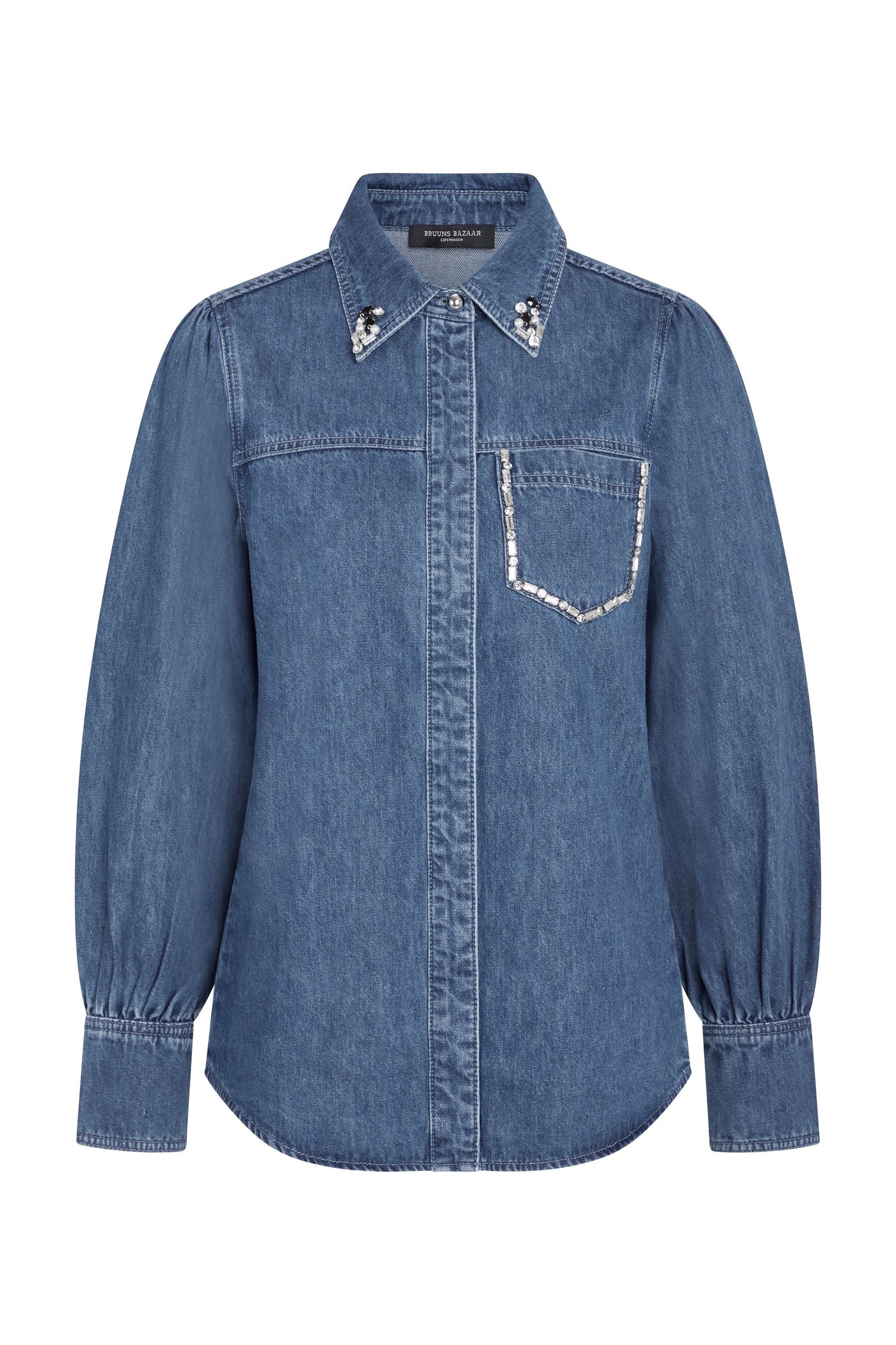 Bruuns Bazaar CanaBBBess Shirt Dark Blue Denim