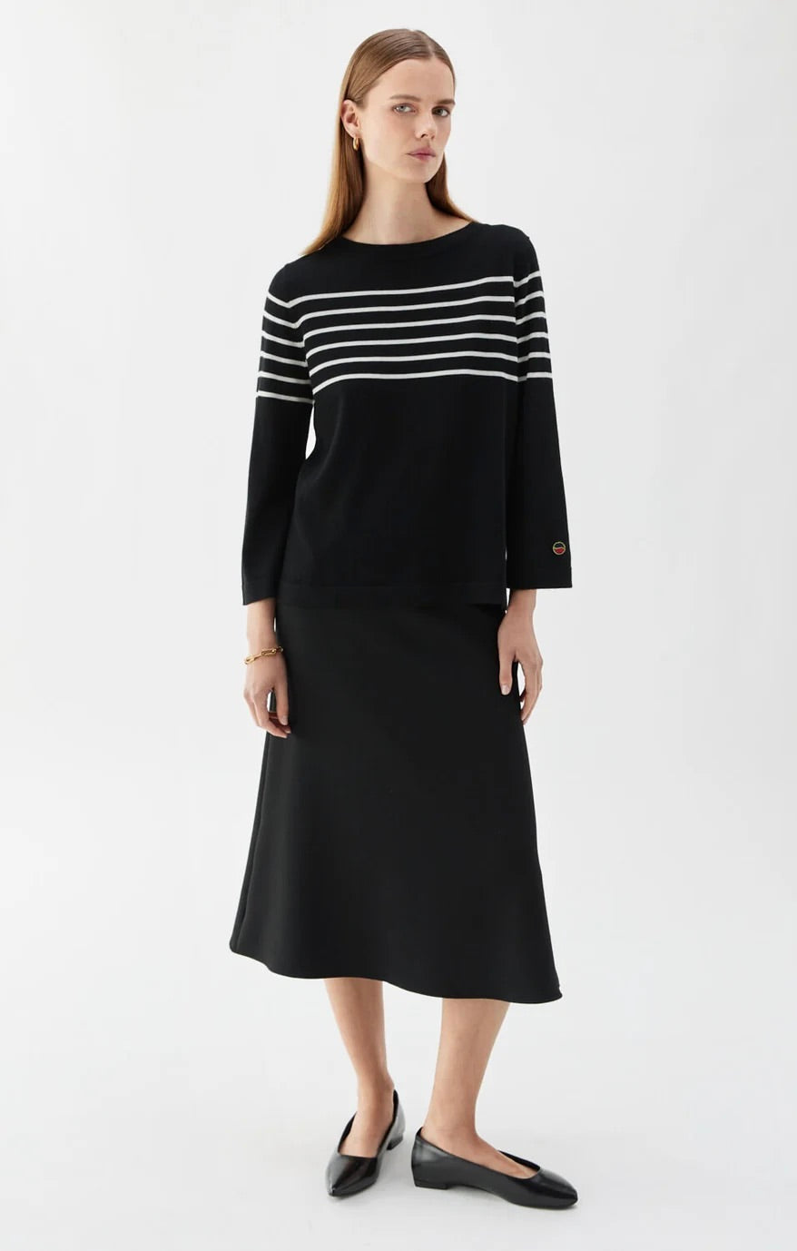 Busnel Helen Merino Wool Striped Top