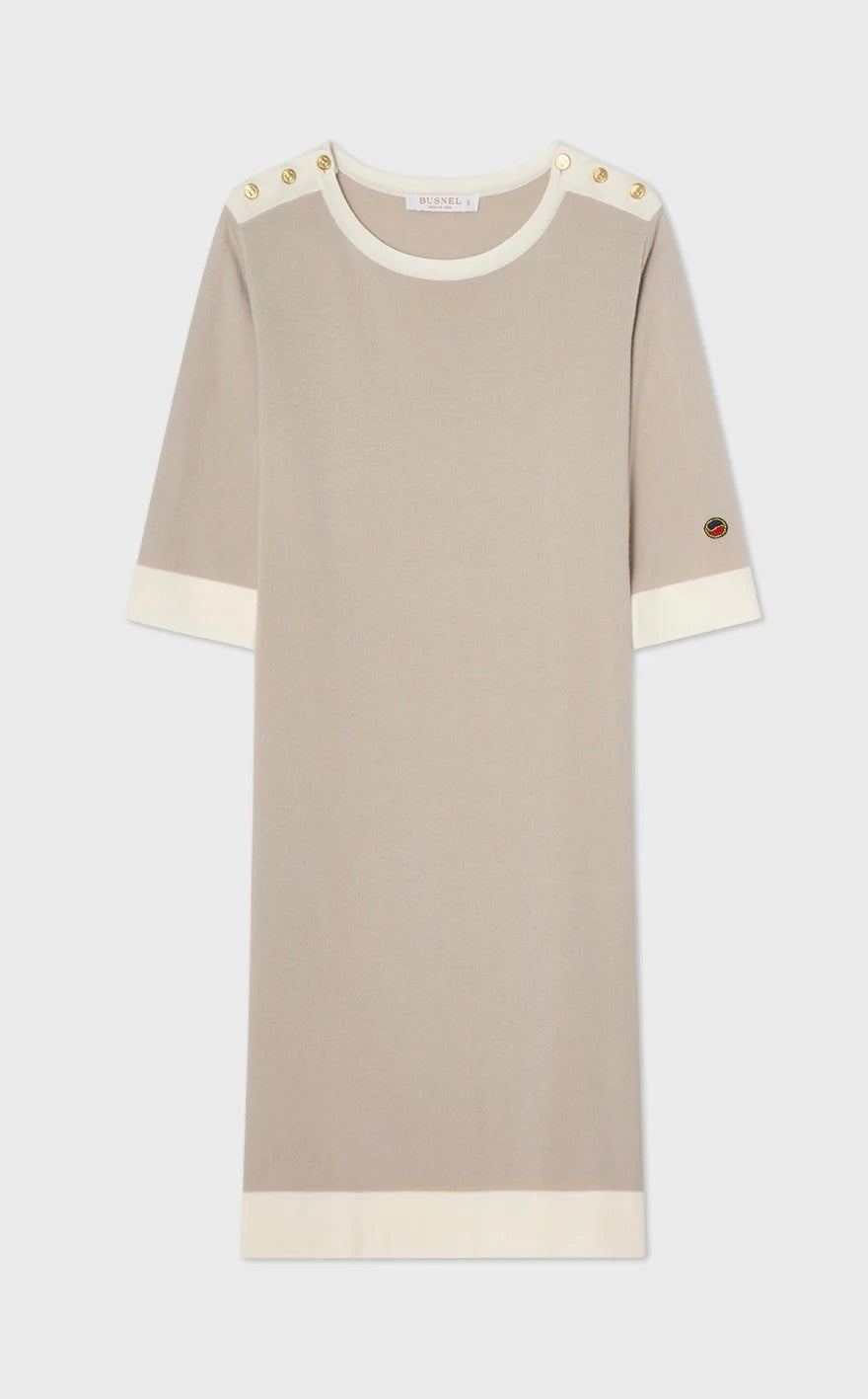 Busnel Nour Merino Wool Contrast Dress