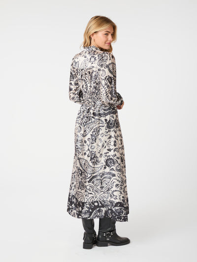 Neo Noir Nova Deco Paisley Dress