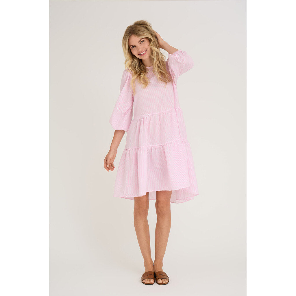 A-View Sonja Dress Pink/White