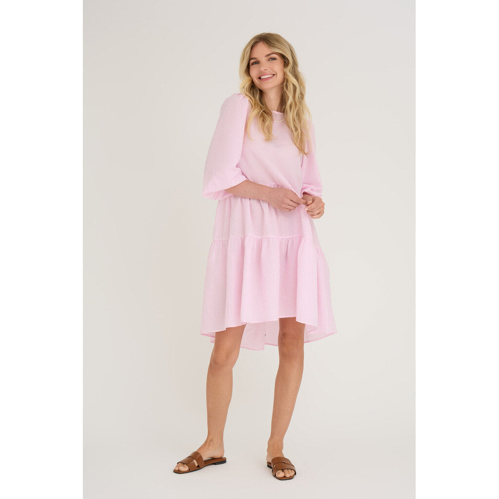 A-View Sonja Dress Pink/White