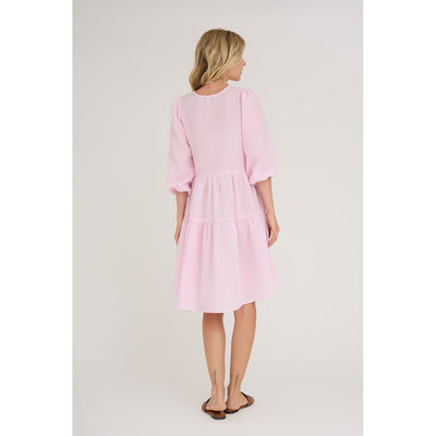 A-View Sonja Dress Pink/White