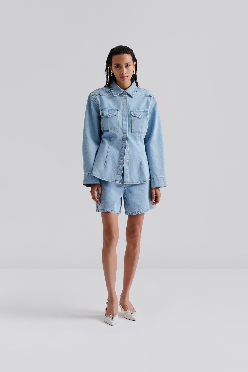 Malina Anthea Demin Pusero Light Blue