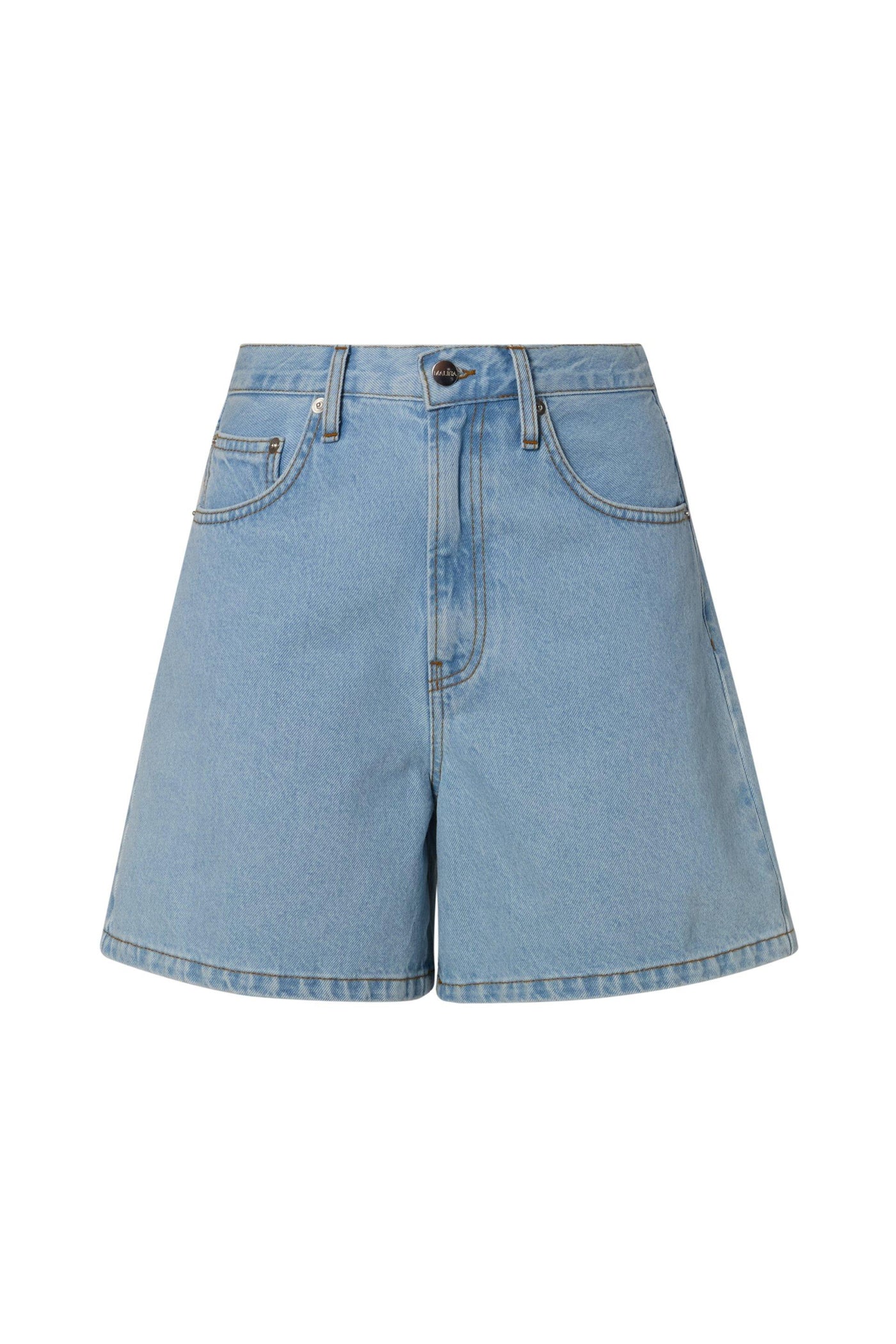 Malina Solane Demin Shorts Light Blue