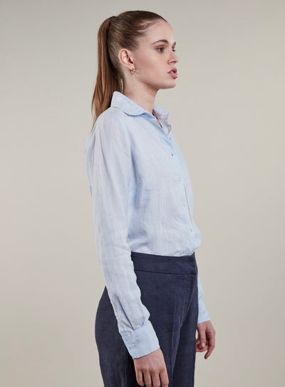 Stenströms Sofie Light Blue Linen Shirt