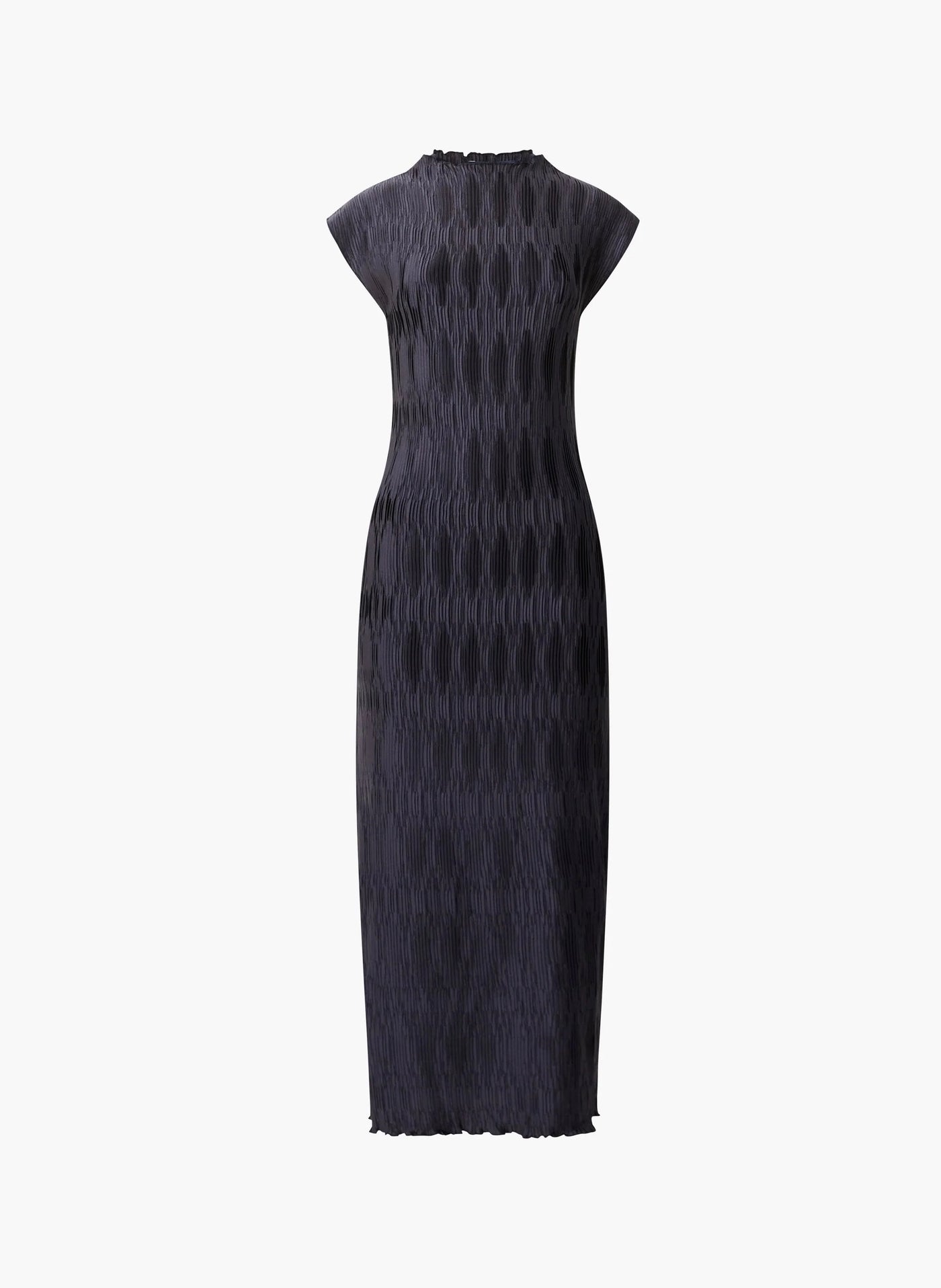 French Connection Moira Pleated Dress Navy