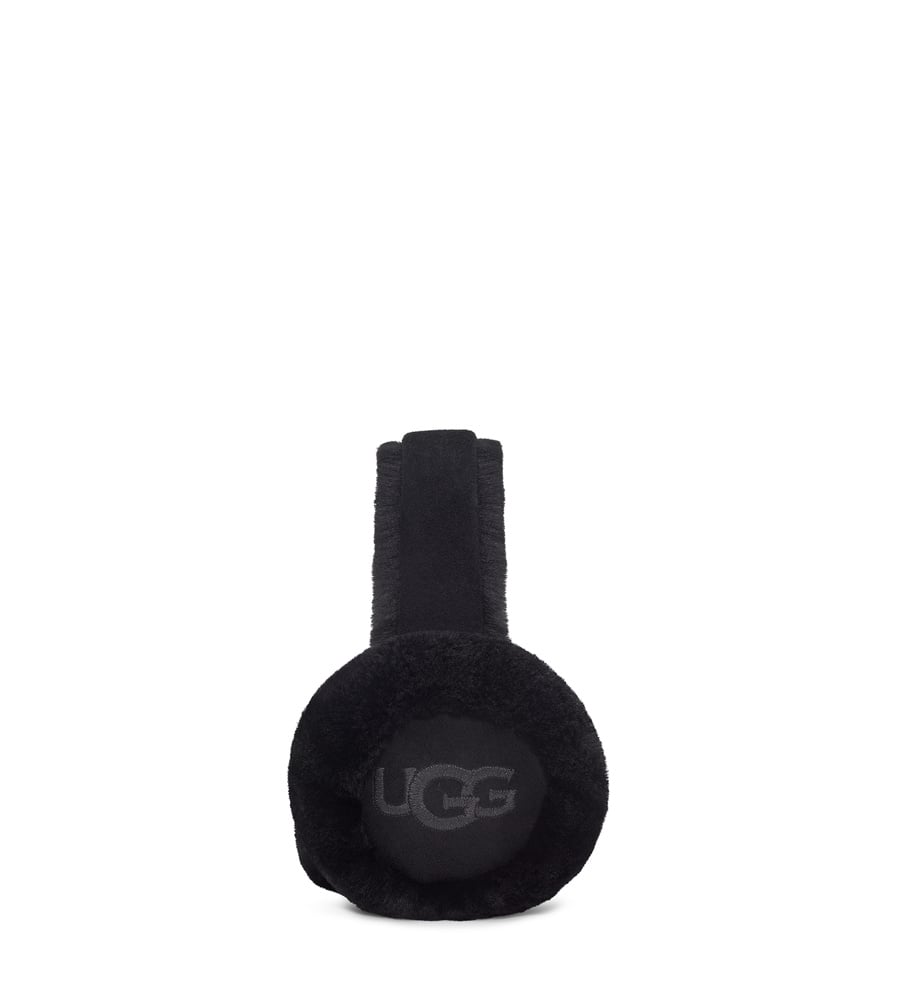 Ugg Embroidered Earmuff  Black