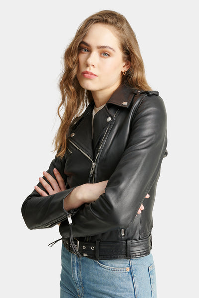 Rockandblue Nea Leather Jacket Black