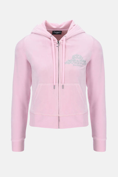 Juicy Couture Arched Metallic Robertson Hoodie Cherry Blossom