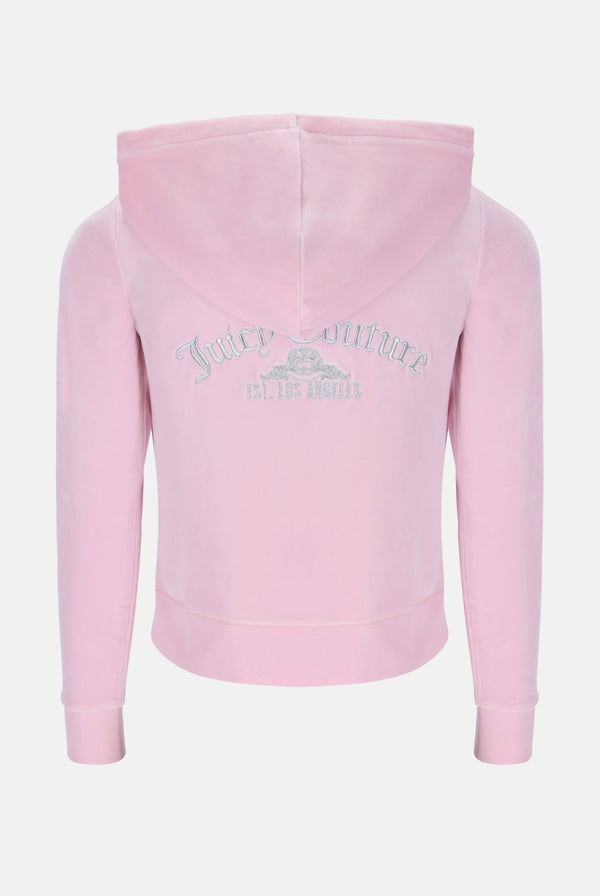 Juicy Couture Arched Metallic Robertson Hoodie Cherry Blossom