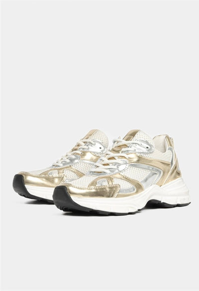 Bukela Matt Gold Silver Sneakers